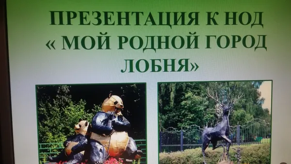 ООД для родителей «Мой город»2018г.